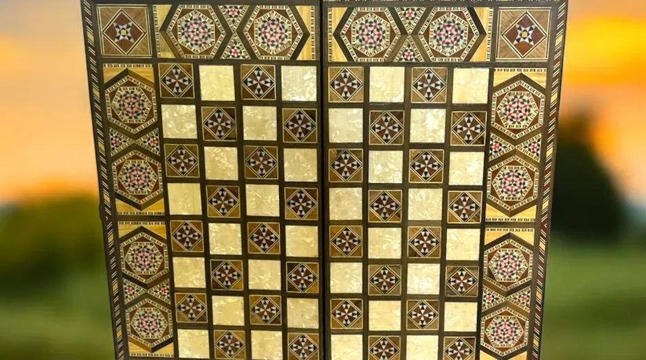 wooden tavla board pieces turkey
